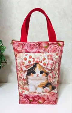 ❣️保冷・保温　ペットボトルカバー　 猫⑥　パネル　ペットボトルバック