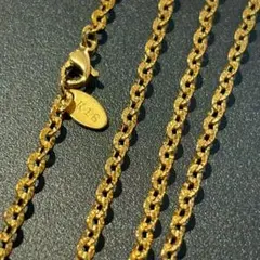 【高級】 K18 ネックレス チェーン スクリュー 刻印 ゴールド 18K GP