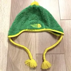 THE NORTH FACE✨ ニット帽 ポンポン付き　フリーサイズ 緑/黄