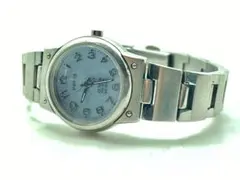 CITIZEN Wicca Eco-Drive ソーラー腕時計 稼働中 青文字盤