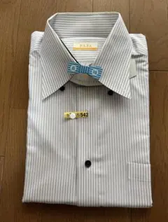 P.S.FA ストライプ シャツ　メンズ　ワイシャツ　長袖　形状安定加工