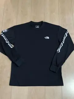 THE NORTH FACE ノースフェイス ロゴ 長袖Tシャツ　袖ロゴ