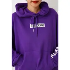 ロデオクラウンズロゴパーカー　レイヤード風パーカー