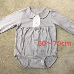 女の子　レース使いロンパース　60〜70cm