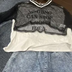 メッシュ袖 Tシャツ NOTHNG CAN STOP