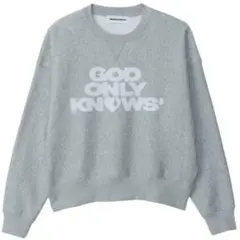 GOD ONLY KNOWS クルーネックスウェット グレーSサイズ GOD ONLY KNOWS スウェット グレー - メルカリ