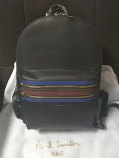 Paul Smith ポールスミス レザーリュック ブラック　 新品未使用！のサムネイル