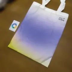 Better Co-Being グラデーションエコバッグ　カード　紫とイエロー