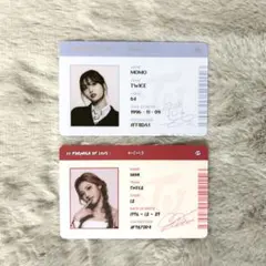 TWICE モモ サナ id トレカ scientist