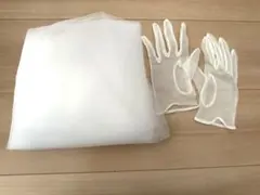 ウェディング　MIRROR MIRRORベール グローブセット