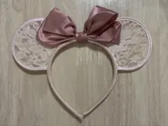 ディズニー　カチューシャ　ミニー　ピンク