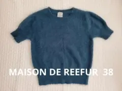 MAISON DE REEFUR メゾンドリーファー　アンゴラ 半袖ニット　38のサムネイル