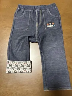 mikiHOUSE DOUBLE.B ダークブルー ロングパンツ 80cm