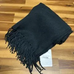 未使用　黒のマフラー　レディース　メンズ　無地　定番　シンプル