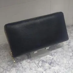 204 美品　GUCCI　グッチ　GG柄　シマ　長財布　ラウンドファスナー