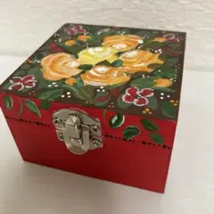 木製・椿柄ボックス 小物入れ】 - メルカリ