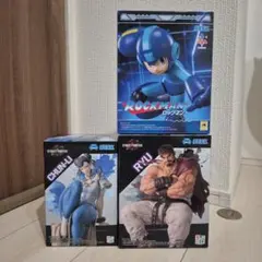 セガ　ストリートファイター6 リュウ　春麗　ロックマン　フィギュア