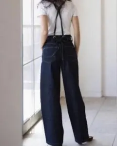 regleam×something バックリボンサスペンダーデニム ブルー XSのサムネイル