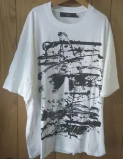 Sale! 新品 モノクロ プリントTシャツ サイズ L