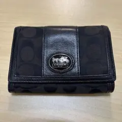 COACH ブラック 二つ折り財布