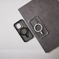 iPhone16promax MagSafe対応 クリアスマホケース 四角エア