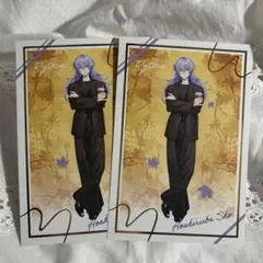 星導ショウ 秋日和 まねきねこコラボ 箔押しポストカード