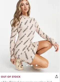 【新品】y2k adidas ロゴプリント ミニワンピース