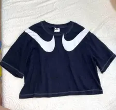 Nike クロップドTシャツ ブラック S