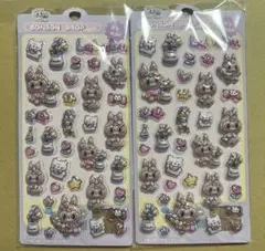 BONBON DROP キャラクターシール 2セット ラブブ風