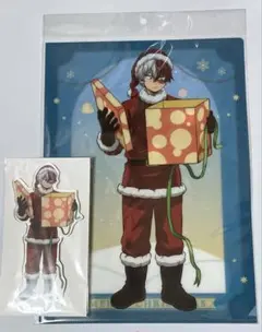 【ヒロアカ】轟焦凍 メリれ！クリスマス　クリアファイル＆アクリルスタンド