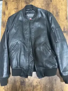 Supreme × Schott レザー　MA-1 サイズMのサムネイル