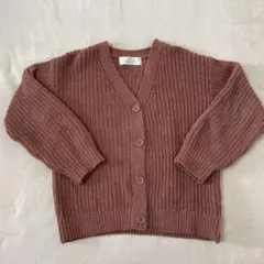 H&M カーディガン　くすみピンク　130cm 140cm