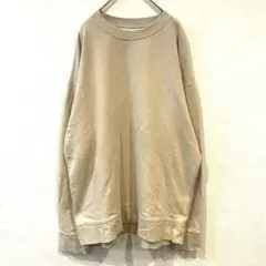 【無印良品】トレーナー　大きめサイズ　ベージュ　綿　スウェット　シンプル