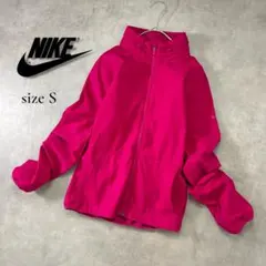 NIKE DRI-FIT ウインドブレーカー ピンク S 収納フード