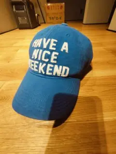 アーノルドパーマー HAVE A NICE WEEKEND キャップ ブルー