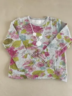 【美品】ハッカキッズ　花柄トレーナー