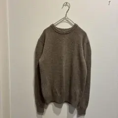 無印良品 ウール100% クルーネック ニット 洗える モカブラウン