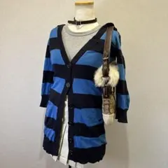 Burberry archive border cardigan Y2K