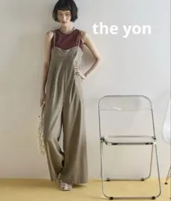 ザヨン　theyonオリーブグリーン キャミソール サロペット