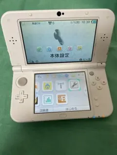 Newニンテンドー3DSLL パールホワイト 白 本体 ACアダプタ付き