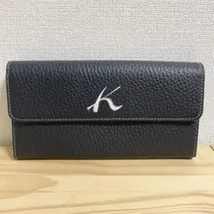 Kitamura キタムラ レザー ダークネイビー ホワイト 長財布 未使用品