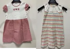 familiar ファミリア　半袖ワンピース 120サイズ　2枚セット