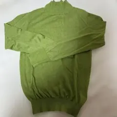 カットソー 長袖 レディース タートル グリーン