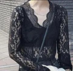 Ameri COMBINATION LACE TOP (アイボリー） - メルカリ