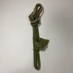 ［美品］正絹帯締め オリーブグリーン お洒落