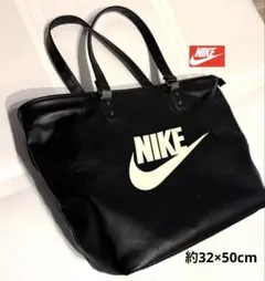 NIKE トートバッグ　黒　ブラック　大容量　特大　手提げ