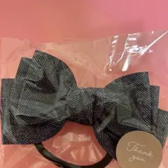 デニムリボン ヘアゴム