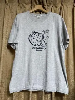 ⭐︎美品⭐︎ ストロベリーフィールズ&スヌーピーコラボ　半袖Tシャツ　グレーのサムネイル