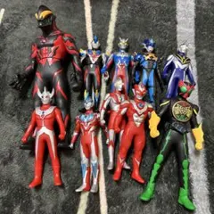 ウルトラマン　仮面ライダーフィギュア　セット10体
