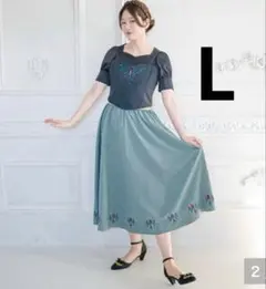 アナ Kaho Lily ビスチェ付きワンピース しまむら アナ雪 半袖 ドレス